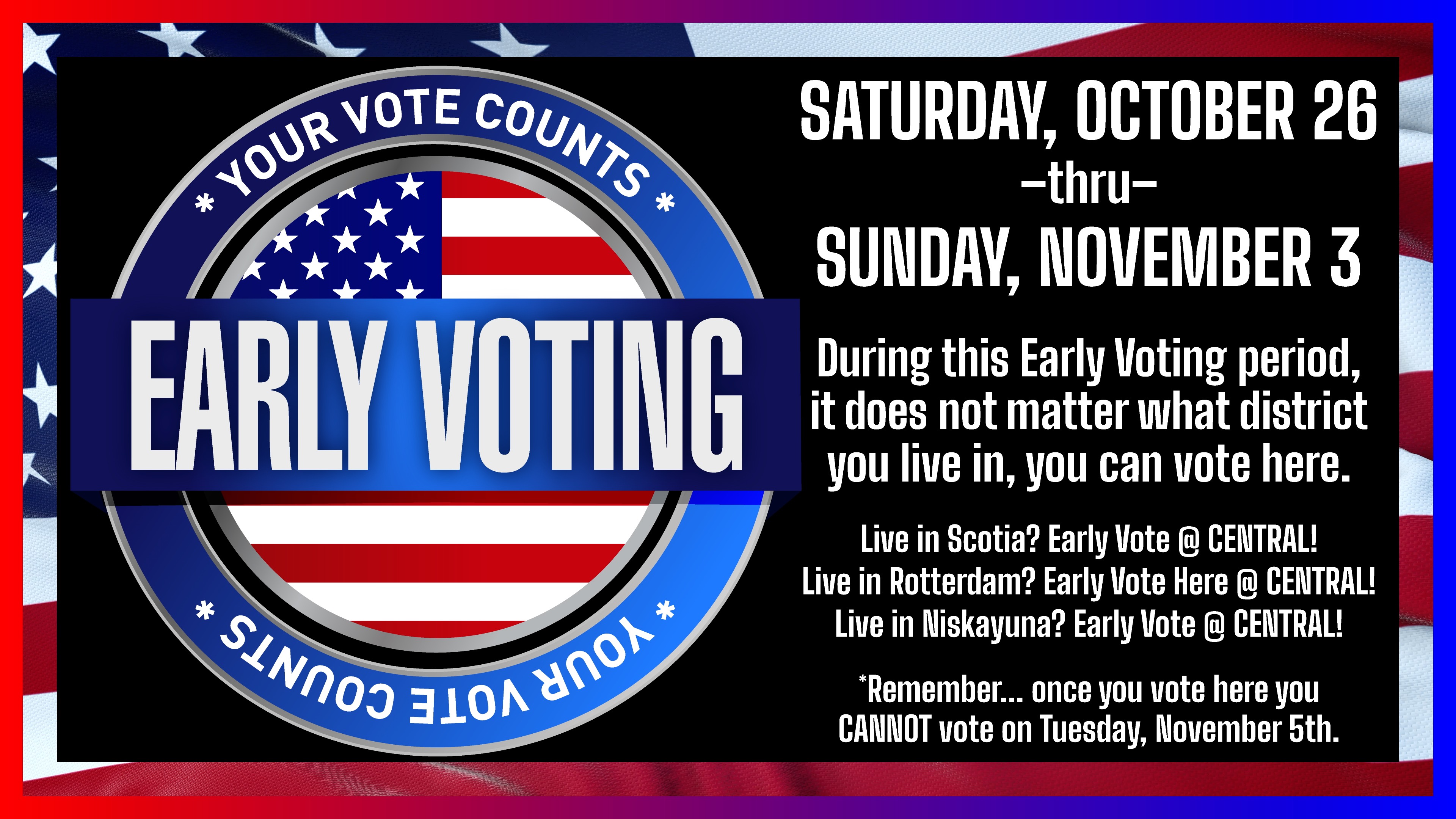 early voting graphic